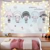 Kawaii Home Decor Wall Hanging Tapestry Anime Girl Tapestry Wall Bedroom Background Decor Cute Fashion Lady Tapestries