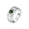BagueRingen Men's 925 Sterling Silver Ring Imitation 1 Carat D-COLOR Moissanite Diamond Jewelry Luxury Rings Size7-12