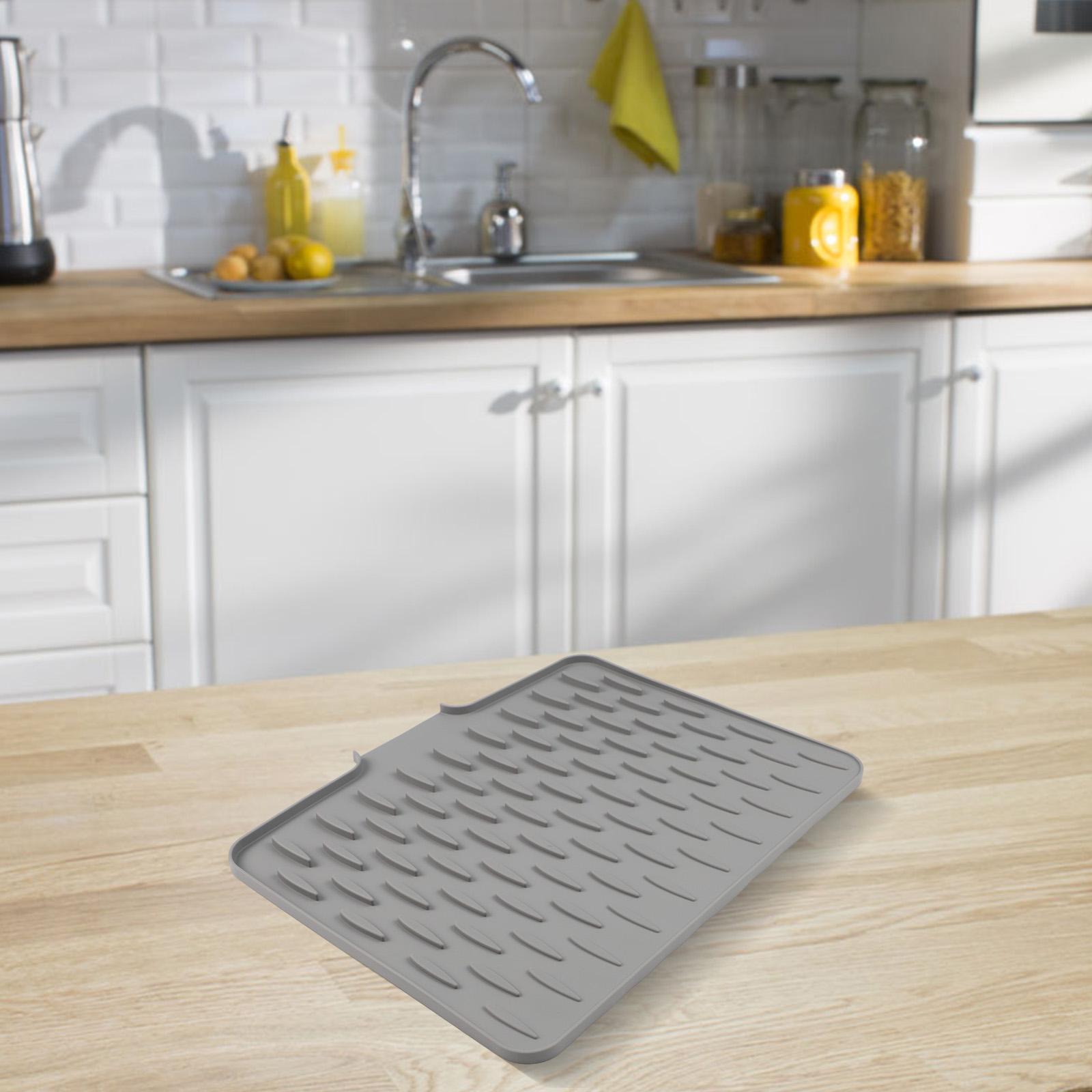 

Drying Dishes 40*32.5cm Kitchen Drain Pad Efficient Kitchen Drainage Mat Drying Pad Efficient Water Diversion Design China Mainland