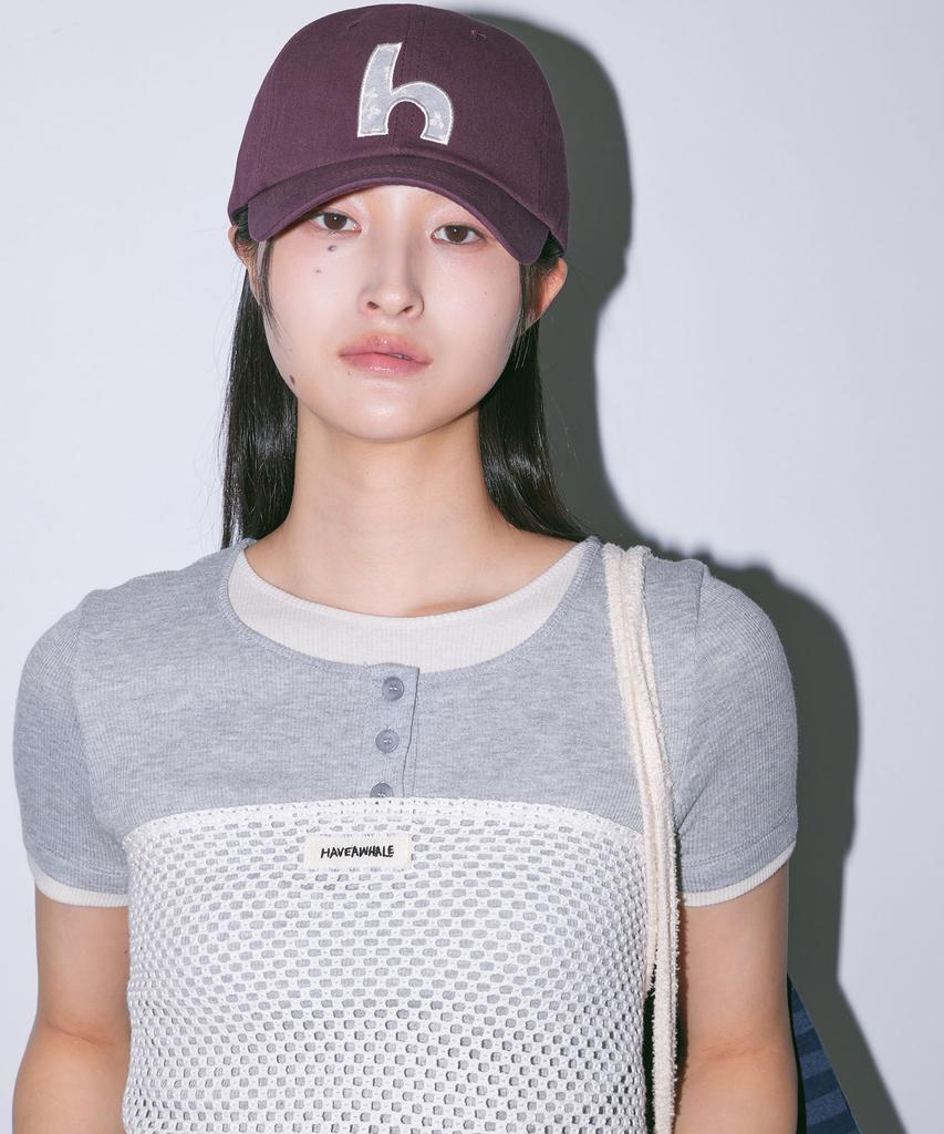 Haebeueoweil H Lace Applique Cap (Wn)