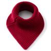 Women's 100% Pure Cashmere Triangle Neck Warmer: Stylish Knitted Scarf for Cold Protection