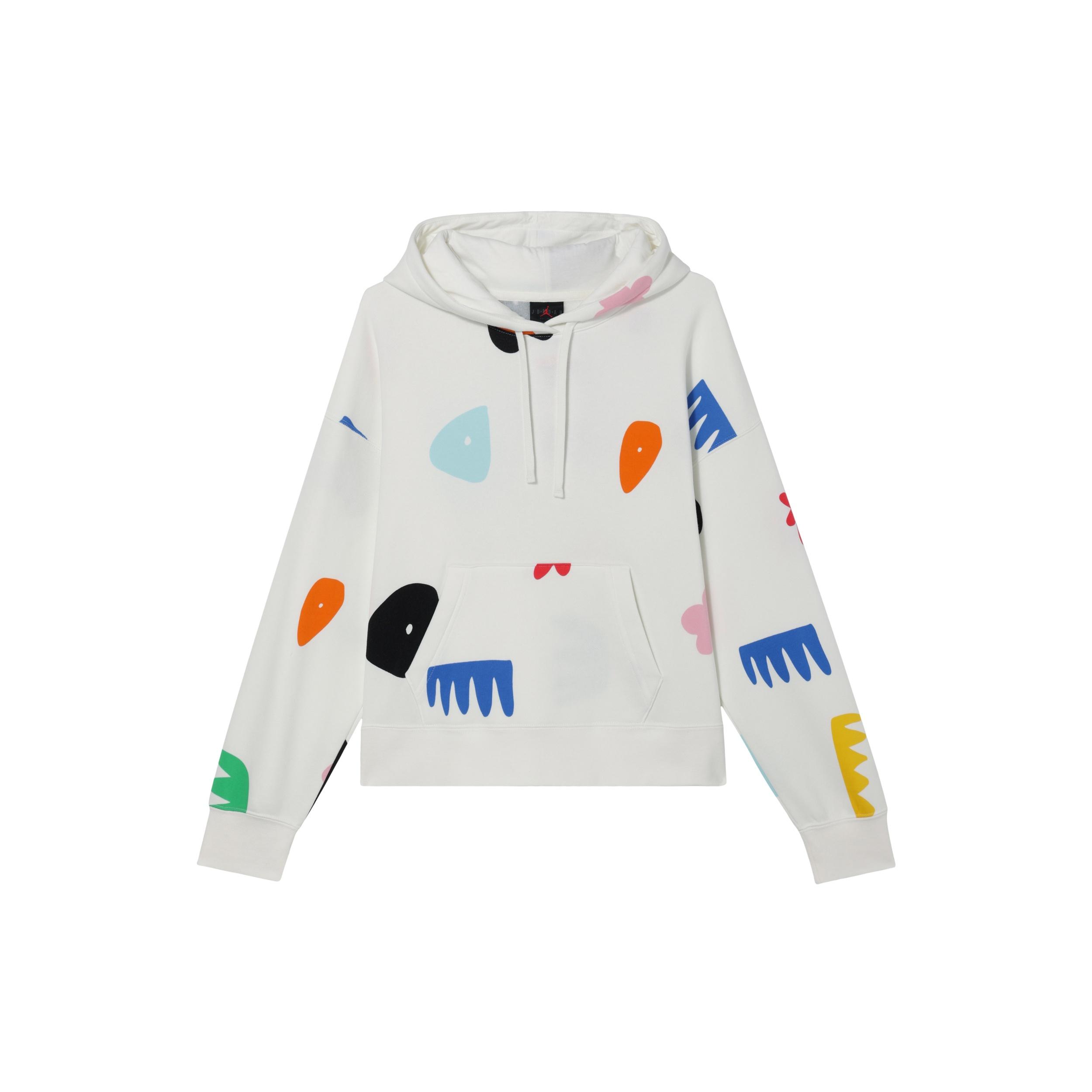 (WMNS) Air Jordan Artist Series by Mia Lee Fleece Hoodie White Women s DQ4606-133 XL