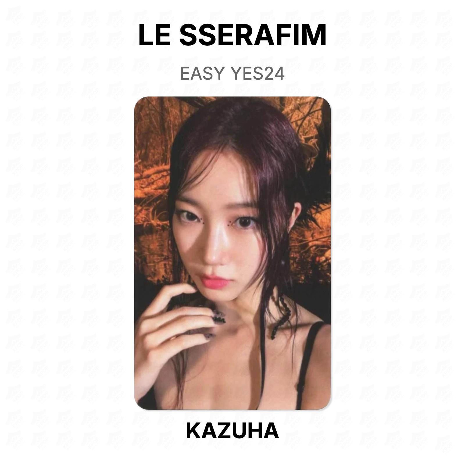 LE SSERAFIM EASY YES24 Official Photocard KAZUHA