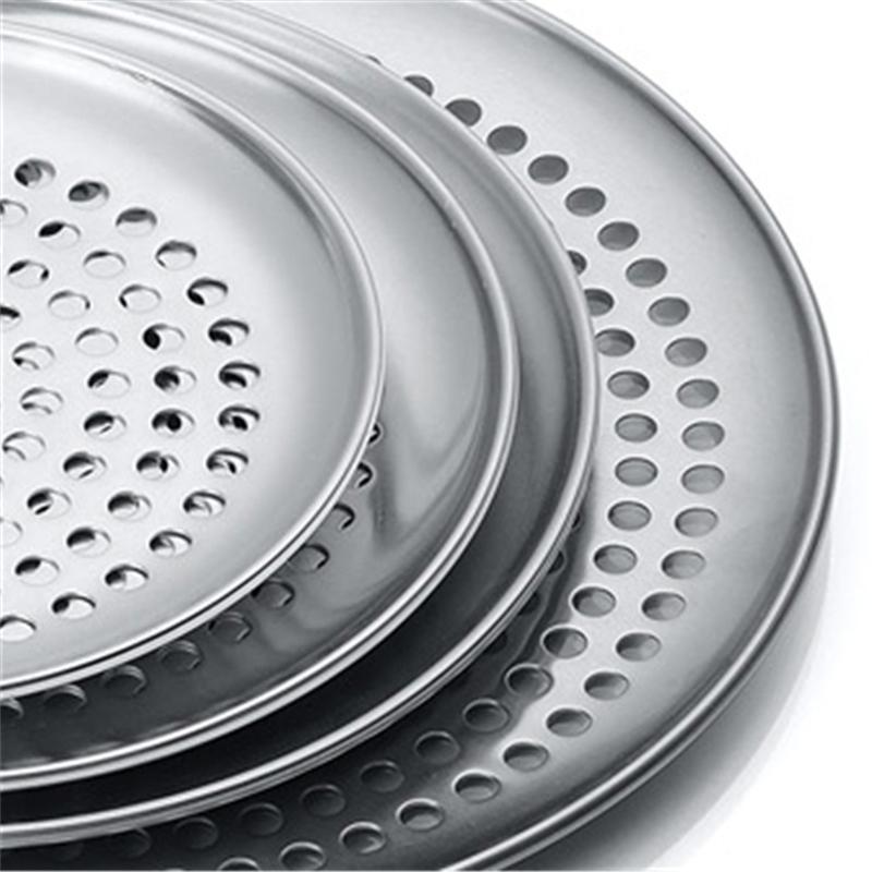 Premium Non-Stick Pizza Pan Bakeware Aluminium Alloy Pizza Plate Round Deep Dish Pizza Pan Tray Mold Mould Baking Tools