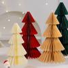 Christmas Decorations Three-dimensional Honeycomb Paper Folding Small Christmas Tree Desktop Ornaments Window Atmosphere Scene Layout
