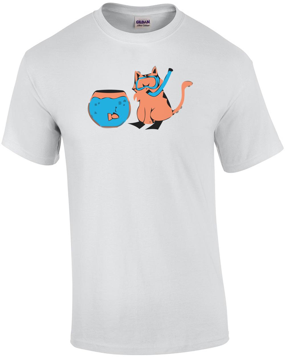 Cat Snorkel Funny Shirt Unisex T-Shirt XXL
