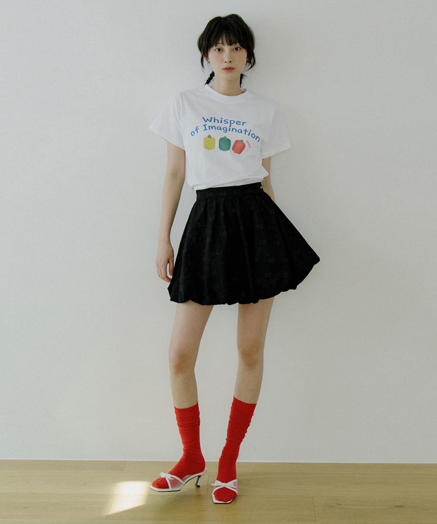 Riorg Woi Balloon Mini Skirt Black