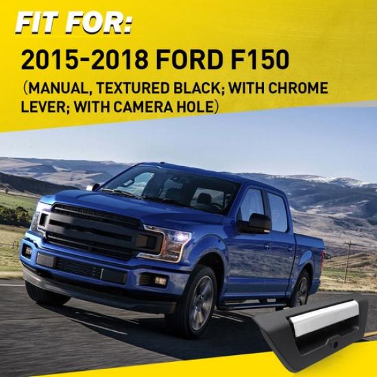 Exterior Tailgate Handle For 2015-2017 Ford F-150 Manual Type With Camera Hole