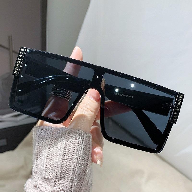 Fashionable Korean Version of Sunglasses Gradient Street Shooting Glasses Anti-ultraviolet Square Frame Sunglasses Women