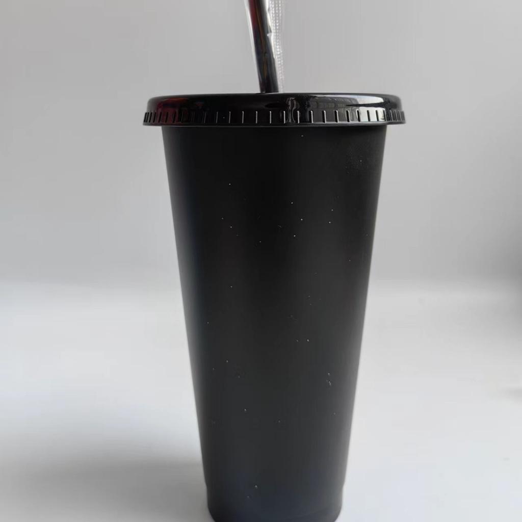 1PCS Flash Powder Tumbler with Straw Reusable Hard Plastic Cups for Party Girl BPA FREE Water Bottles Wholesale Holiday Gifts
