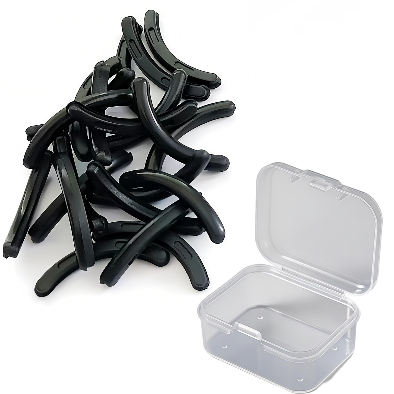 

Vitalux Eyelash Curler Replacement Rubber Set of Made of and Replacement Pads for Eyelash Reusable Makeup Tool Bands, 20, Silicone, Flexible, Elastic,