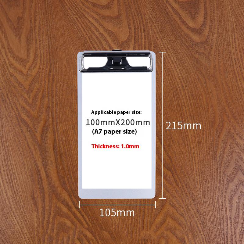 

Папка из цельного алюминия A4 Доска для записей A5 Письменный блок 8K для эскизов Алюминиевый сплав Доска для подписи Буфер обмена Держатель для бумаги