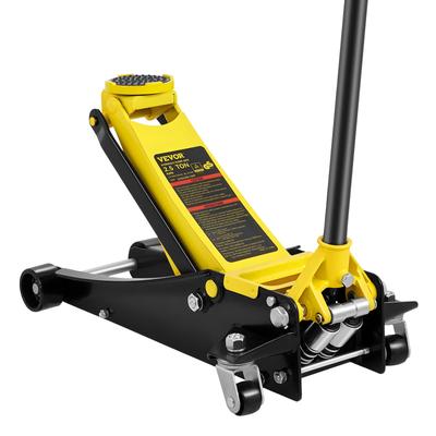 Floor Jack, 2.5 Ton Low Profile Floor Jack, Heavy-duty Steel Racing Floor Jack with Dual Pistons Quick Lift Pump