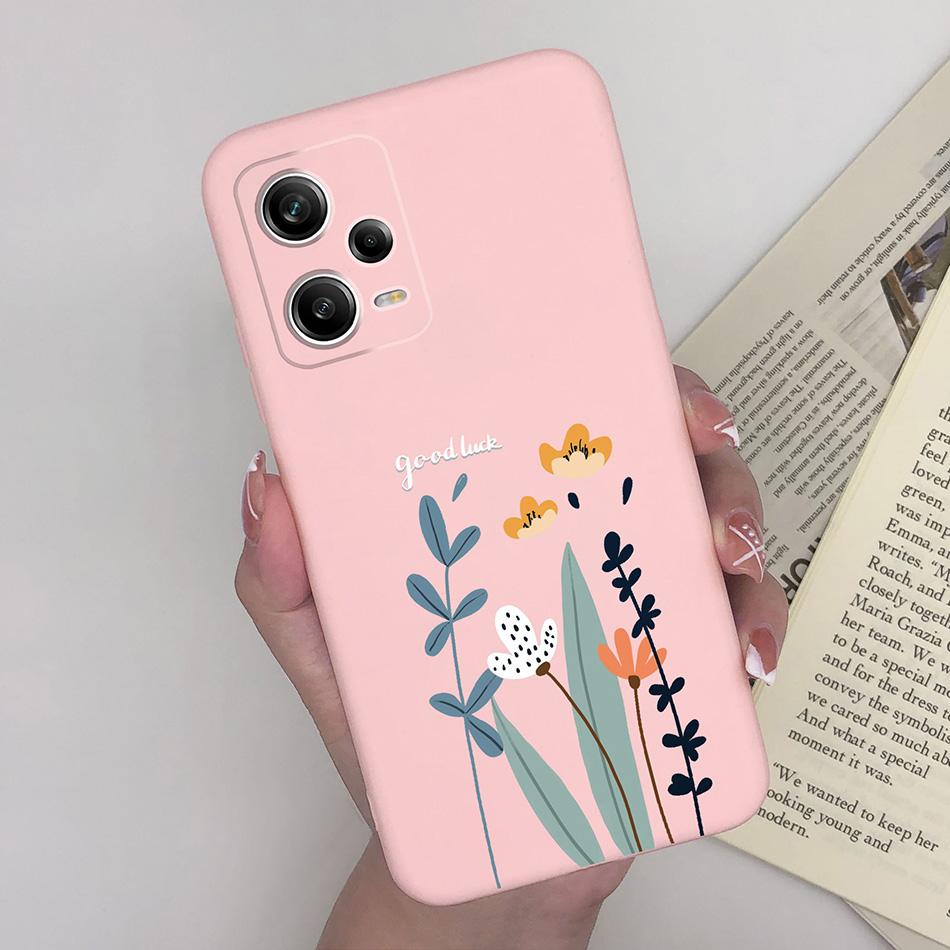 For Xiaomi Redmi Note 12 Pro+ Plus 5G Phone Case Love Heart Girl Silicone Matte Shockproof Cover For Redmi 12Pro + Funda Bumper