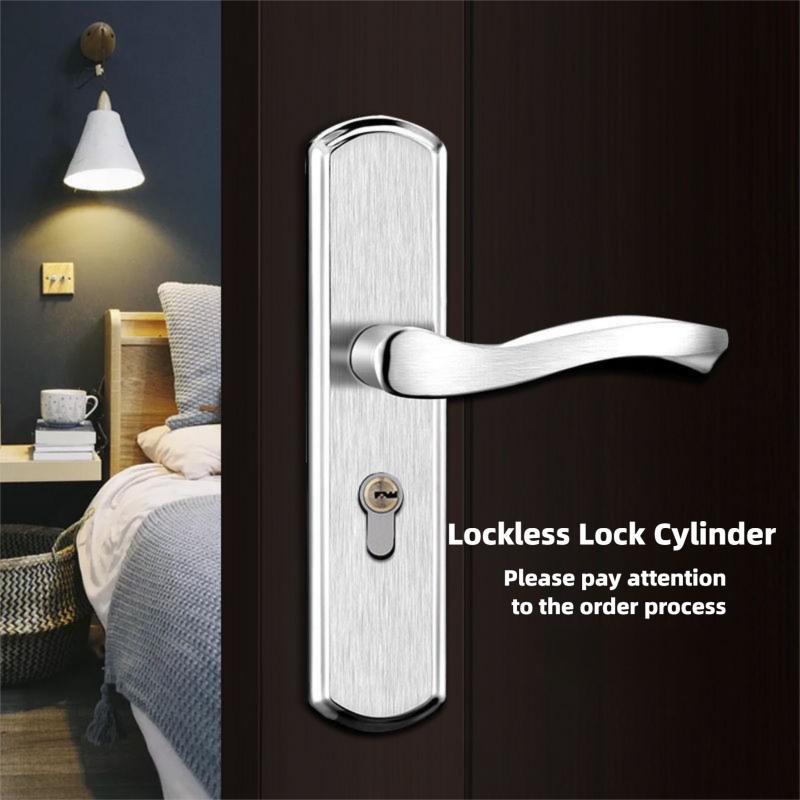 Stainless Steel Household Indoor Door Lock Universal Type Wooden Door Lock Tamper Free Adjustable Door Handle Bedroom Door Lock
