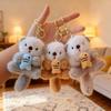 Cute Otter Plush Keychain: Fish-Hugging Doll Ornament