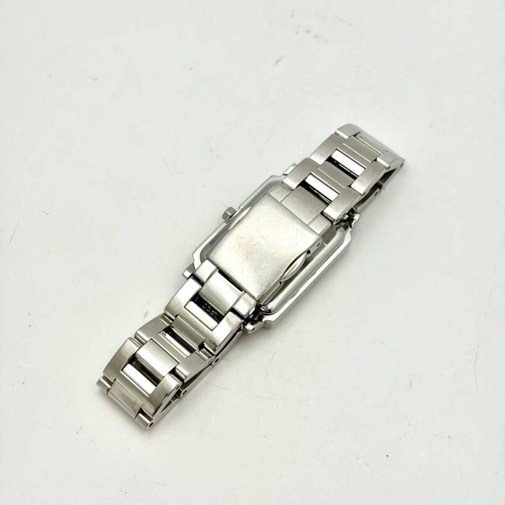 [New battery] SEIKO lk Rukia ladies watch 8P diamond pink shell square 1N01-0JP0 650383