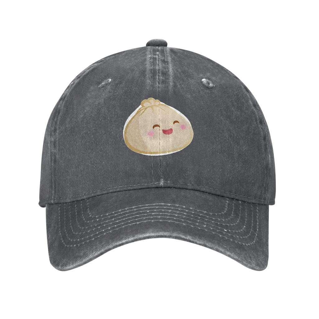 Chinese Xiao Dumpling Food  Sun Baseball Cap Happy Bao Bun FeUnisex Unisex Design Hip Hop Hats Summer Rock Breathable Snapback Cap
