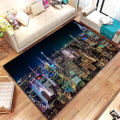 New York City Street View Carpet for Kitchen Bathroom Non-Slip Mat Balcony Child Kids Bedroom Living Room Decor Floor Area Mats