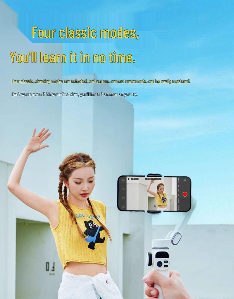 Oikawa Smart X2 Handheld Gimbal: Three-Axis Mobile Stabilizer with AI Tracking for Live Streaming