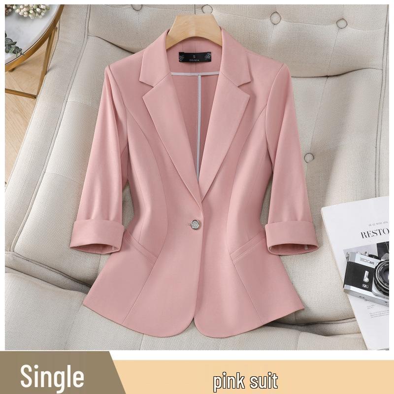 

Elegant Seven-Sleeve Slim Fit Blazer - Spring/Summer Commuting Workwear M
