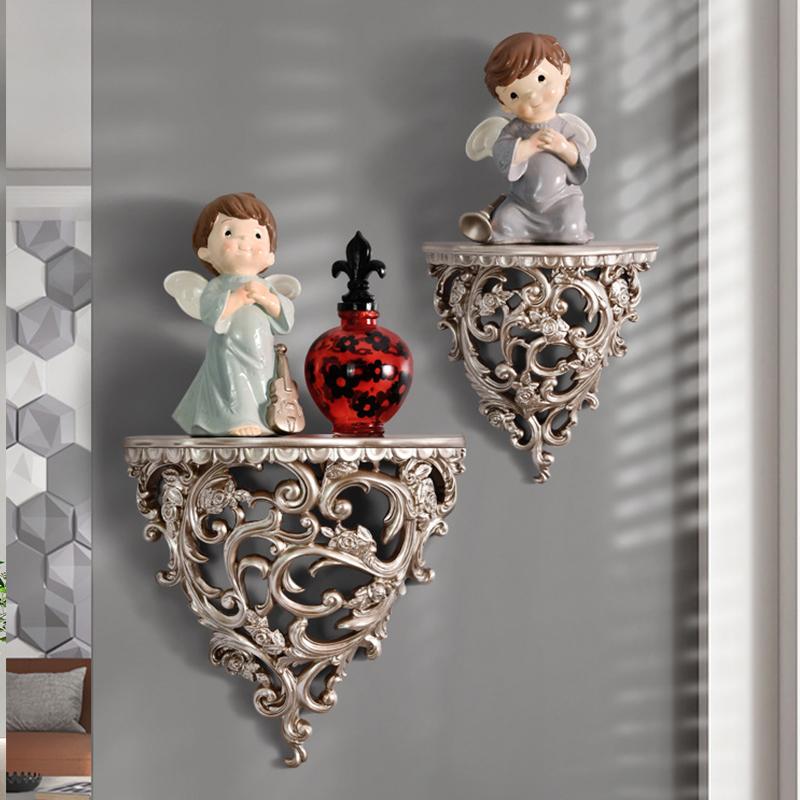 1 Stück Regaldeko Europäisches 3D-Lagerregal Modische florale Handwerkskunst Wandmontiert Wandkunst Harz Zuhause Wohnzimmer