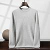 New cashmere round neck simple solid color honeycomb needle pullover loose middle-aged and young knitted sweater