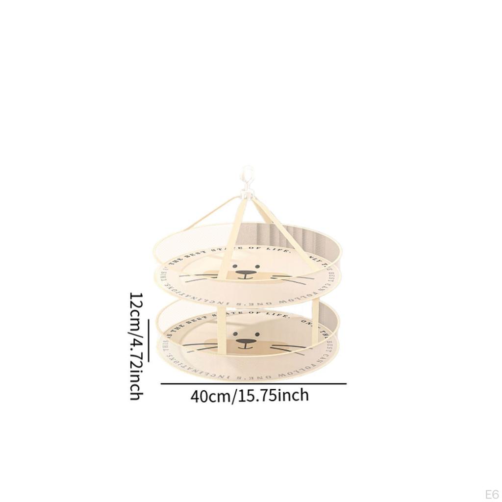 Clothes Hanging Dryer Rack Sweater Drying Folded Flat Mesh Net Dry for Laundry Indoor