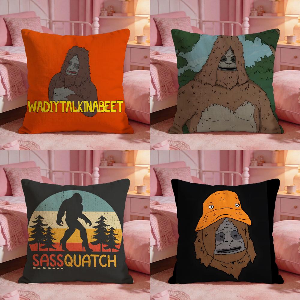 SSassy The SasquatchS Funny Cushion Cover Premium Comfort Reversible Pillow Cove Two In One Design For Any Room Car Interior