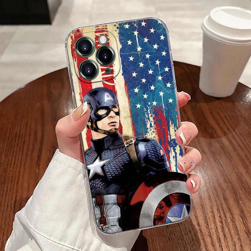 

Чехол для телефона Мстители Marvel Человек-паук Железный человек Для iPhone 17 Pro Max 17E 11 12 13 14 15 16 Pro Max Plus 17 Air 16E 7 XS Мягкий чехол iPhone 7