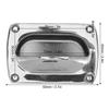 304 Stainless Steel Recessed Pull 3.7 X 2.4in Sliding Door Hardware  Cabinet Drawer