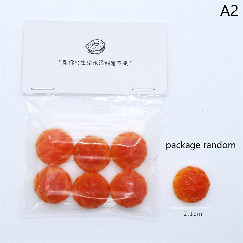 1 Bag 1/12  Miniature Simulation Bread Fruits Dollhouse Miniature Food Breakfast Snack Dessert Cookie Donuts Candy Kitchen Toys