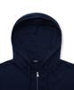 Musinsa Standard Crop Hooded Sweat Zip-Up [Navy]