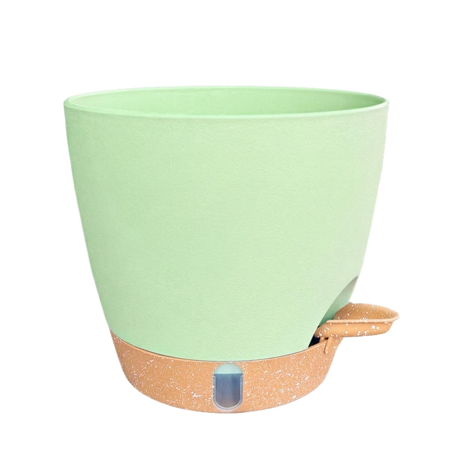 Self-watering Plastic Flower Pot For Hydroponic Plants, Succulents, Potted Plants, Gardening, And Green Plant Cultivation A зелёный