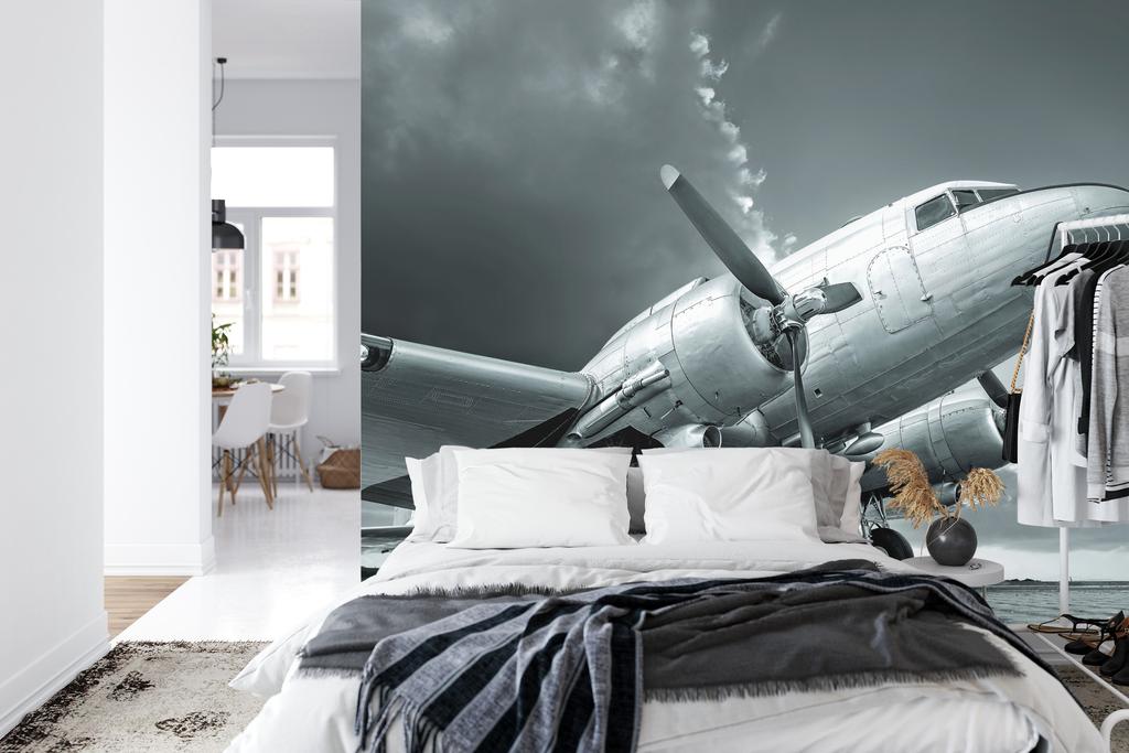 Photomural Propeller Airplane Self-Adhesive Mural 90x60