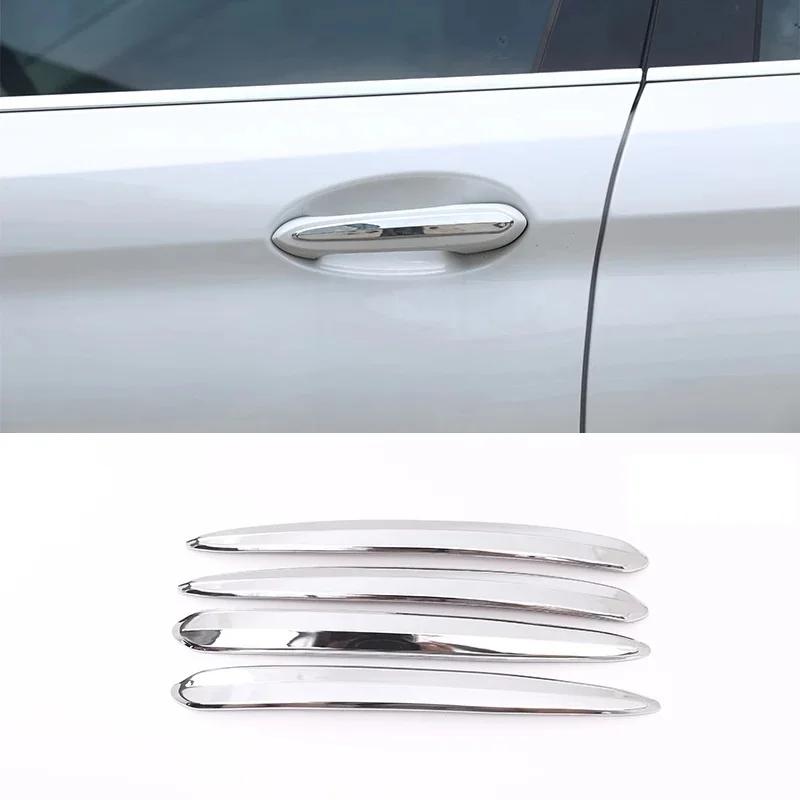 4Pcs/set ABS Car Door Handle Molding Cover Trim Carbon Fiber Look for BMW 5 Series G30 530li X3 X4 G02 2018- Exterior Parts