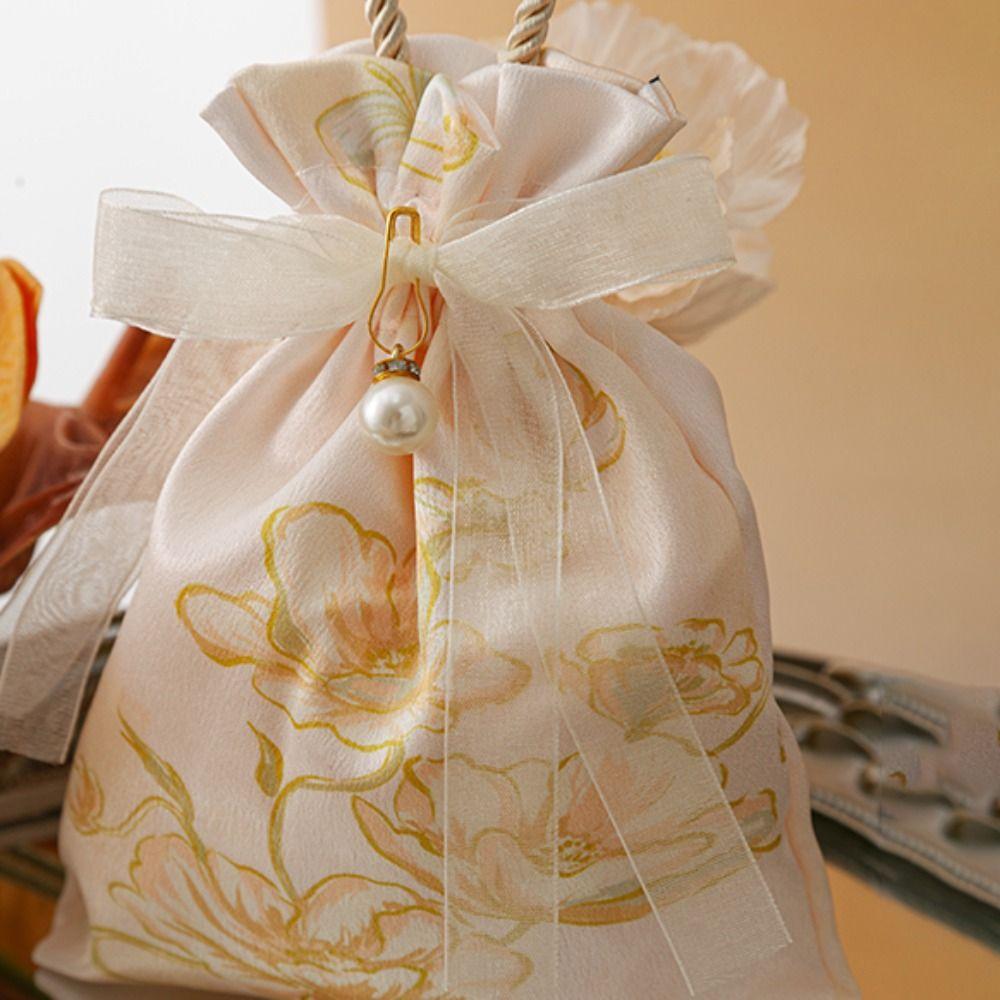 Make Up Pouch Wedding Candy Bag Pearl Chinese Style Handbag Sweet Festive Sugar Box  Festival