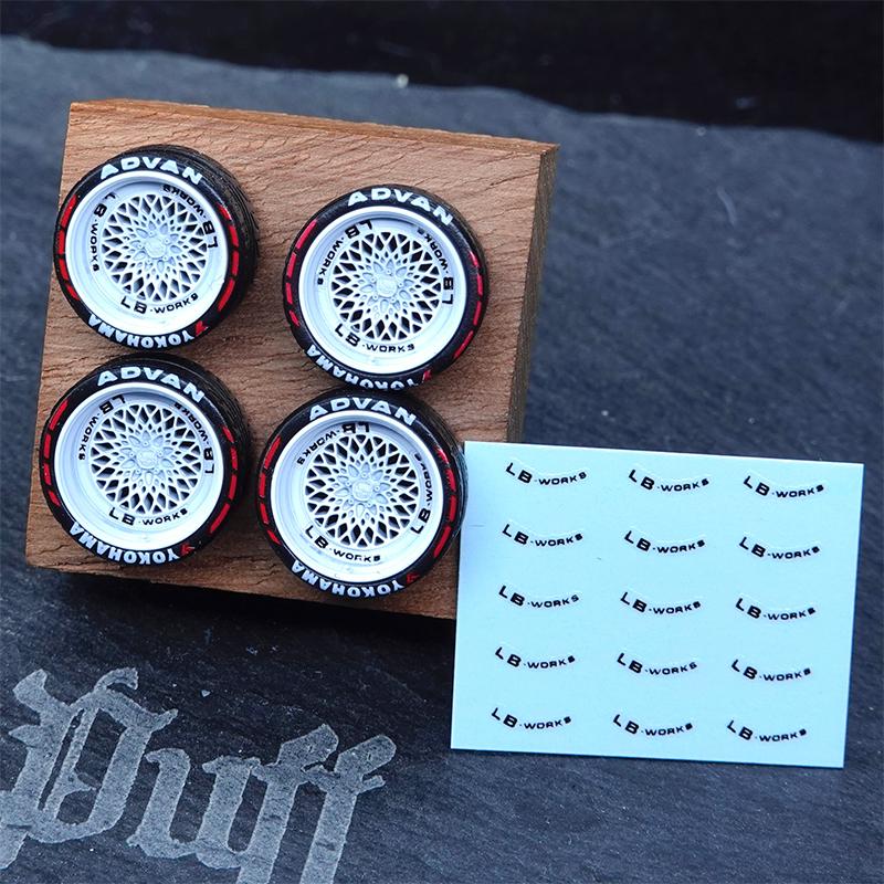 

PuffStudio_1/64 Hub Diameter 8.5/8.8mm Plug-in Hub Suitable for 1:64 Car Model Modification Accessories