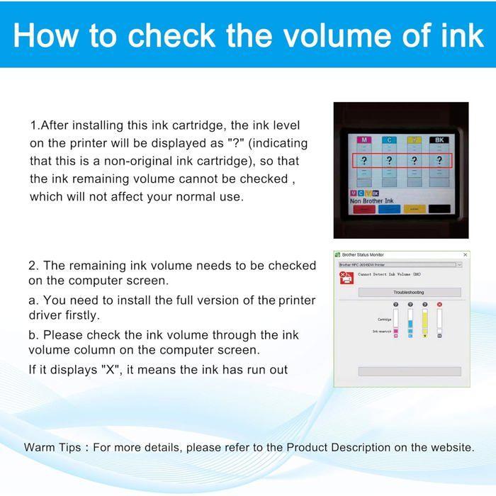 Compatible Ink Cartridge - TRAHOO - LC422 - 4 Colors - 2500 Pages - High Quality