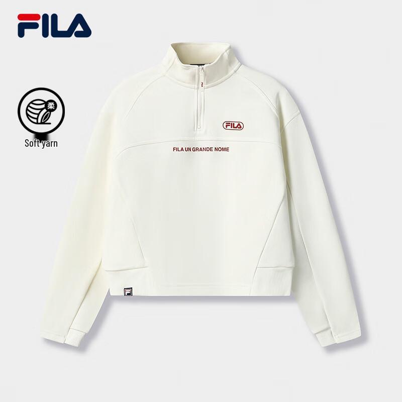 FILA Women s Yang Mi Edition Color-block Pullover Sweatshirt M