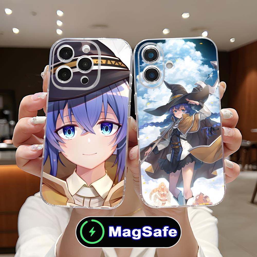Mushoku Tensei Roxy Mobile Phone Case for iPhone 17 16 15 14 13 12 11 Air Pro Max Plus Mini Magsafe Clear Colorful Cover Cover