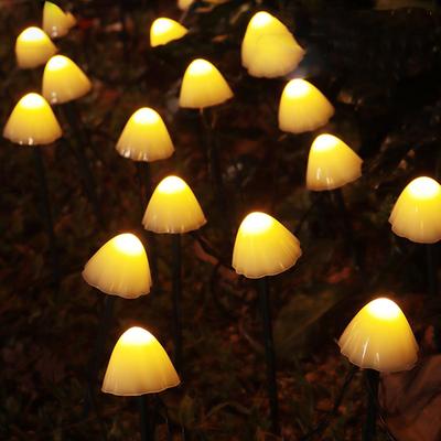 Utendørs LED Garland Solar Lights Sopp Landskap Patio String Lights For Plen Hage Patio Dekorasjon