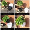 Resin Hanging Self Watering Planter Basket Plant Pot Flower Pot