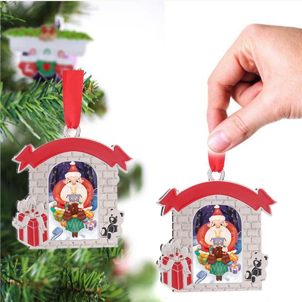 Photo Frame Xmas Pendent Hanging Decor Compact Size Household Decorations Exquisite Living Room Home Supplies Christmas Ornament