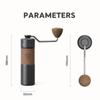1 PC Manual Coffee Grinder Portable Mill 420stainless Steel Coffee Power Titanium Plating Burr Manual Coffee Grinders Coffeeware