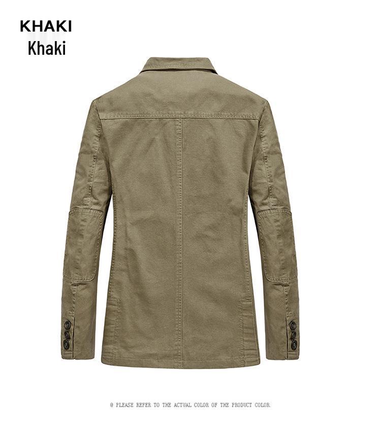 Men's Plus Size Autumn Cotton Outdoor Business Casual Jacket