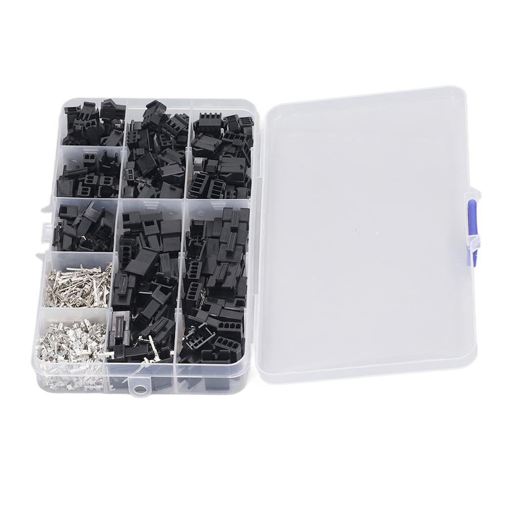 480Pcs Male Female Crimp Pin Terminal Kit Jumper Wire Header Housing Connector 2.54mm Pitch 2 3 4P A