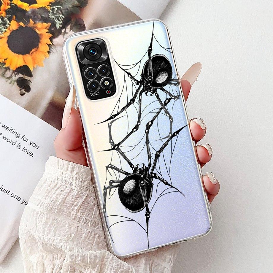 Funda For Xiaomi Redmi Note 11 Pro Note 12 Pro 4G Case Note11 11S Soft Silicone Bumper Goth Cool Dragon Tiger Cartoon Back Cover