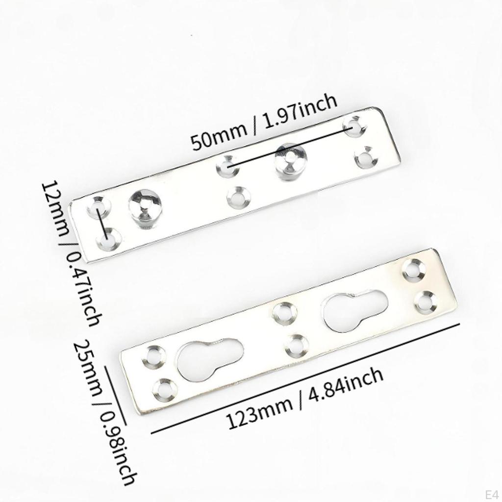 4 Piese Fixatoare Laterale Pat Conector Hardware Cadru Montare Ușoară Console