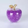 1PC Amazing Love Gifts Hollow Glass Apple Full Fill with Color Crystal Rhinestone Figurines Home Decoration Accessories